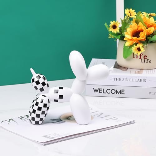 Creative Balloon Dog Sculpture Modern Home Decoration Trendy Animal Art Ornaments Collection Figurine Bedroom Living Room Office Desktop Resin Decors - Image 5