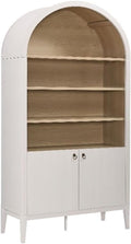 Modway Nolan Tall Arched Storage Display Cabinet in Ivory by Modway