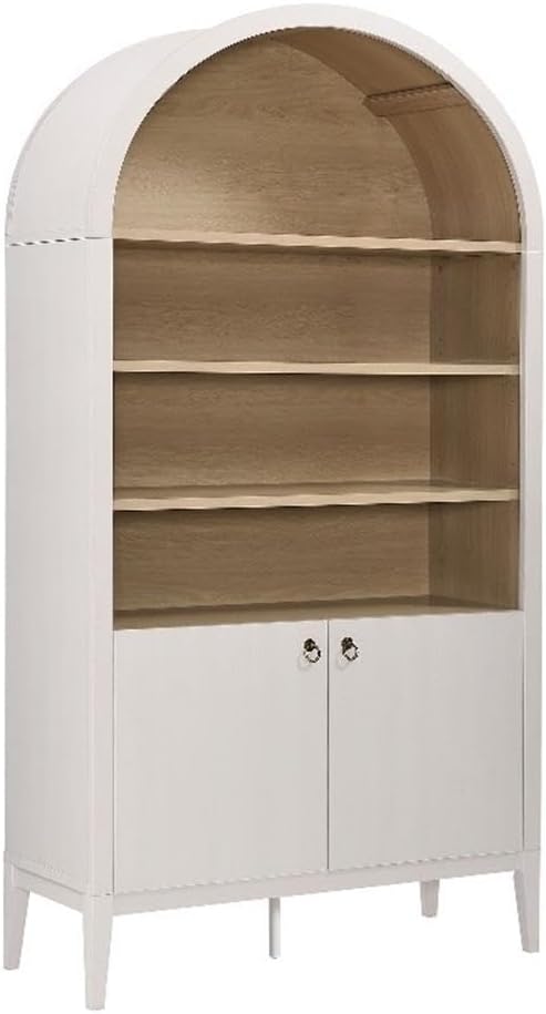Modway Nolan Tall Arched Storage Display Cabinet in Ivory by Modway