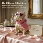 Gold French Bulldog Statue, Resin Dog Figurine Sculpture Decor - Image 5