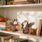 winemana 2 Pack Fox Fall Decorations for Home, Thanksgiving Table Decor - Image 6