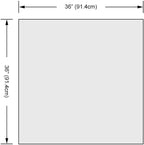 Dulles Glass 36 inch Square Glass Table Top - Image 3
