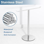 Silver T-Shaped Hand Towel Holder Stand for Countertops, Stainless Steel - Image 3