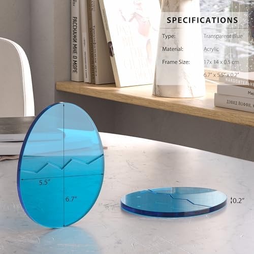 Acrylic Coaster Decorative Plates,Office Desk Accessories, Clear Dinosaur Egg Shape Coffee Cup Decor, Perfect for Tabletop Protection and Display. - Image 4