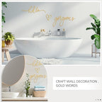 Hicarer Metal Hello Gorgeous Wall Art Minimalist Gold Wall Decor - Image 4