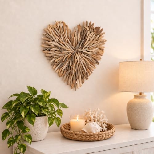 Creative Co-Op Driftwood Heart Shaped Wall Décor - Image 7