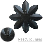 Metal Flower Wall Art Decor, 9.5“ Rustic Modern Floral Sculpture, Distressed Iron Wall Hanging Home Decoration Accent Artworks for Indoor Kitchen Bedroom Living Room Office Outdoor Garden Patio - Image 6