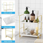 FSyueyun 2-Tier Bathroom Countertop Organizer, Makeup Organizer for Vanity - Image 3