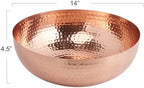 Creative Co-Op Round Hammered Metal Bowl, Copper Finish - Image 2