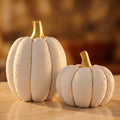 FESTGLOX Fall Pumpkin Decor, 2Pcs Resin Pumpkins for Decorating by FESTGLOX