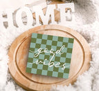 SRADMO Inspirational Wood Box Sign Desk Decor, Motivational Office Decor, Blue and Green Checkered Positive Theme Wooden Block Box Sign Decoration for Home Office Shelf Table Decorative Accessories - Image 5