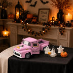 Pink Halloween Decor - White Ghost Truck Decorations - Image 2