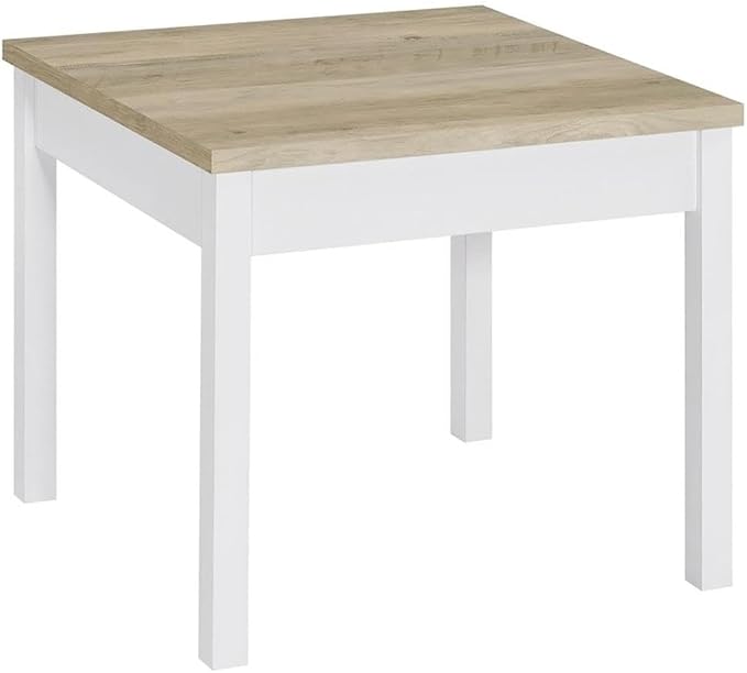 Pemberly Row 3-Piece Coastal Wood Coffee Table Set, Antique Pine and White - Image 6