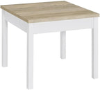 Pemberly Row 3-Piece Coastal Wood Coffee Table Set, Antique Pine and White - Image 6