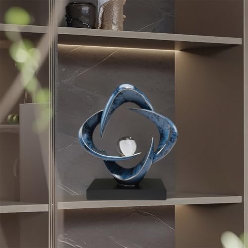 Abstract Sculpture Art Home Decor Accents Modern Decorative Objects for Living Room Shelf Coffee Table TV Stand Cabinet Office Decor Accents (Blue) - Image 6