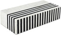 Handicrafts Home Black White Remote Control Box with Lid,10x4.5x2.5 In by HandicraftsHome