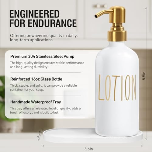 MOMEEMO Bathroom Soap Dispenser Set, White - Image 2