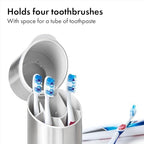 OXO Good Grips Bathroom Toothbrush Holder Set - Stainless Steel - Image 2
