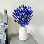 Uieke 17’’ Natural Bunny Tails Dried Flowers, 120 Pcs Dried Lagurus Ovatus, Dried Blue Pampas Grass Decor for Farmhouse Flower Arrangements Wedding Home Party Decorations - Image 6