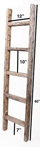BARNWOODUSA Rustic Decorative Ladder - Image 2