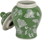 Creative Co-Op Decorative Ceramic Ginger Jar with Domed Lid, Green - Image 5