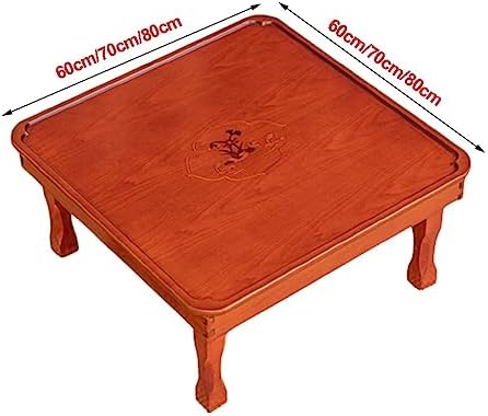 Folding Square Tea Coffee Table, Household Kang Table, Low Wooden Table - Image 3