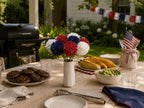 Mandy's 12pcs Artificial Red White Blue Ball Chrysanthemum Flowers - Image 7