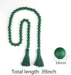 RAMIRABI Wood Beads Garland with Tassels, 39in Decorative Beads Home Decor - Image 6