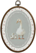 Cottage core Mother Goose Nursery Oval Wall Art, Goose Decor, Waterproof by Unknown