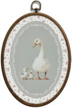 Cottage core Mother Goose Nursery Oval Wall Art, Goose Decor, Waterproof by Unknown