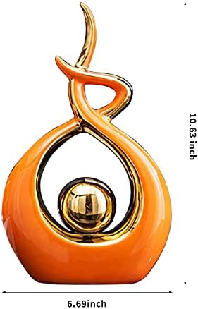 Norrclp Home Decor Modern Abstract Art Ceramic Statue Table Decor (Small) - Image 4