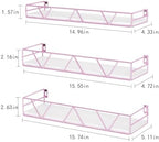 Floating Shelves Set of 3, Wood Wall Shelf, Farmhouse Shelf for Bedroom - Image 3