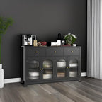 FINETONES Buffet Cabinet with Storage, 55.1" Large Sideboard Buffet Farmhouse - Image 6