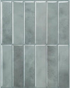 Smart Tiles Peel and Stick backsplash, Stacked Frost Gray, 11.43"x9" by SmartTiles-OriginalPeelandStickBacksplashTiles