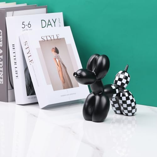 Creative Balloon Dog Sculpture Modern Home Decoration Trendy Animal Art Ornaments Collection Figurine Bedroom Living Room Office Desktop Resin Decors - Image 6