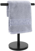 Hand Towel Holder Stand, Freestanding Bathroom Towel Rack, Black by Zitalupy