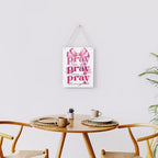 Pink Room Decor Christian Wall Decoration Bedroom Decor for Teen Girls Pink Dorm Room Decoration Bible Verses Wall Decor for Women Gift, Wooden Sign Wall Art Easter Decoration for Farmhouse Home Porch Bedroom Office - Image 4
