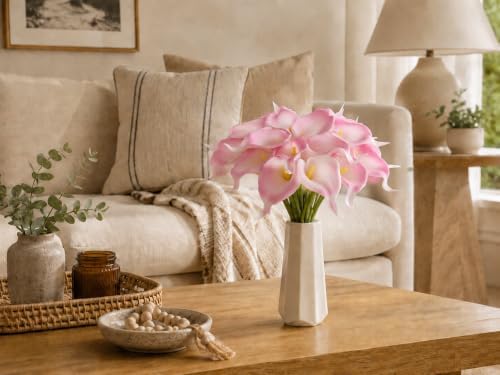 Mandy's 20pcs Pink Calla Lily Artificial Flowers - Image 5