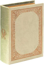 Decorative Vintage Book Shaped Trinket Storage Box - Antique Green - Image 5