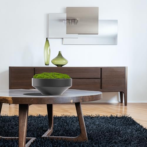 NAHARO New Moss Bowl, Handmade Ceramic. 11" Artificial Moss Bowl Centerpiece for Home Decoration, Living Room, Office - Image 5