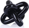 Black Knot Sculpture, Triple Knot Statue, Black Home Decor, Perfect for accenting Rustic-Style Coffee Tables, Living Room TV Stands, Dining Tables, and entryway Shelves. by DOVDOVHomeDecoration