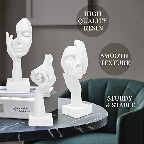 3 Pcs Thinker Statue,Modern Home Sculptures,Collectible Figurines - Image 3