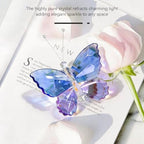 Crystal Cut Butterfly Animal Figurine Ornament Office Table Decor - Image 2