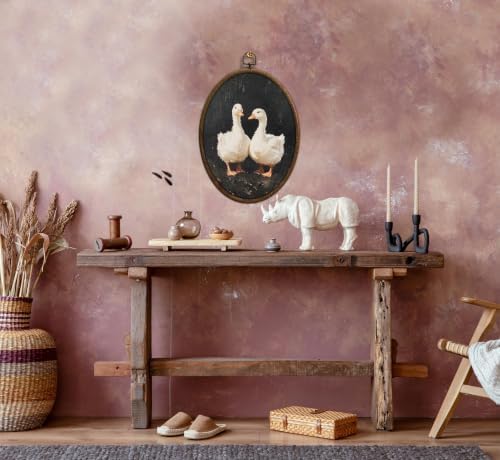 Cottage core Goose Oval Wall Art, Vintage Goose Decor, Waterproof - Image 3