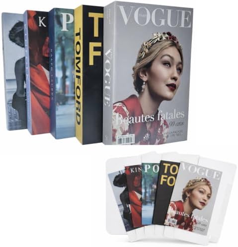 Decorative Faux Books for Home Decor, Foldable Fake Book Set, 5 Pieces - Image 7