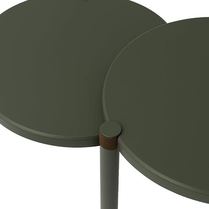 Leick Home Redonda Bay Side Tables 2 Pack, Urbane Bronze, Small Table 21.6 in H - Image 5