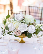 Coferset 50pcs Velvet Artificial Roses Flowers in Bulk,White - Image 5