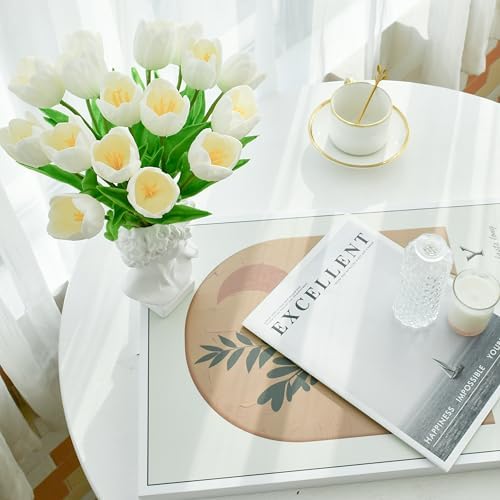 Mandy's 12pcs Artificial White Open Tulips - Image 5