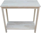 IC International Concepts, Portman Accent Table, Solid Real Wood, Sturdy - Image 4
