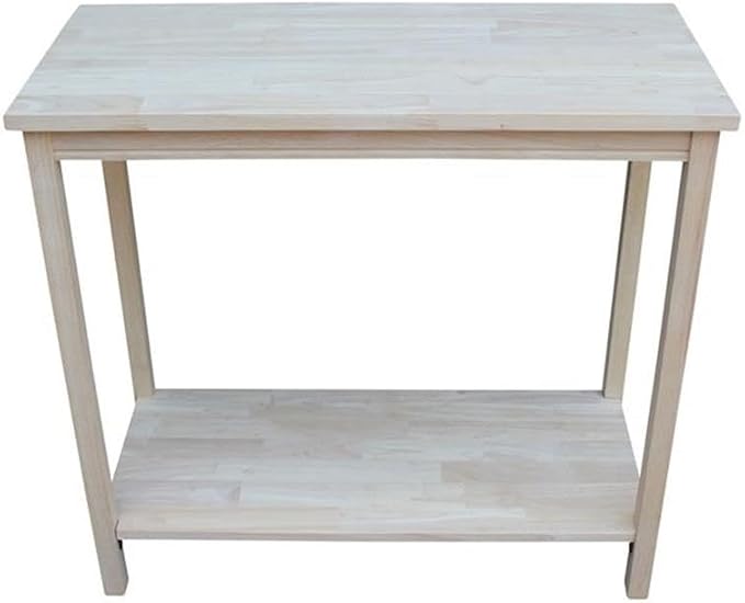 IC International Concepts, Portman Accent Table, Solid Real Wood, Sturdy - Image 4